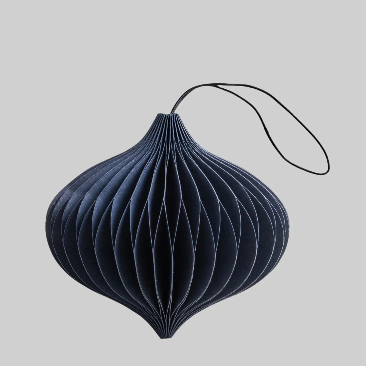 Holiday Paper Onion Ornament, midnight blue (set of 6)