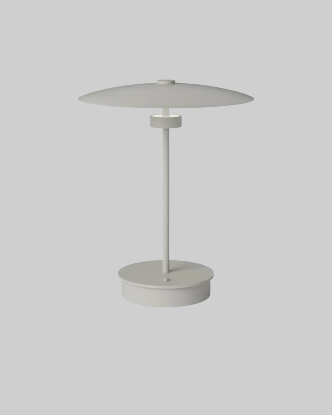 White table lamp on a white background