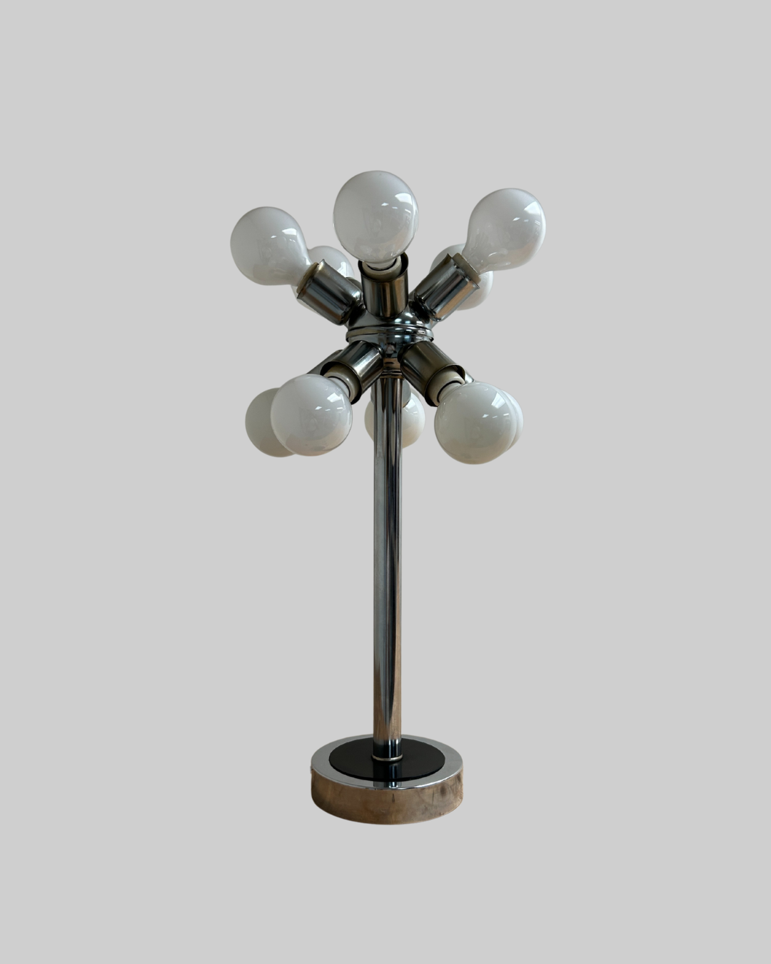 Atomic Chrome Table Lamp