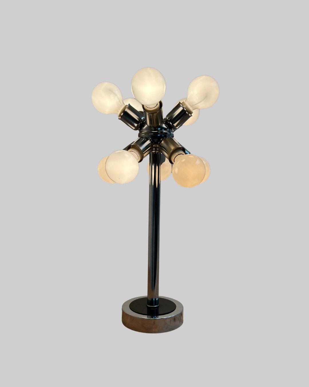 Atomic Chrome Table Lamp