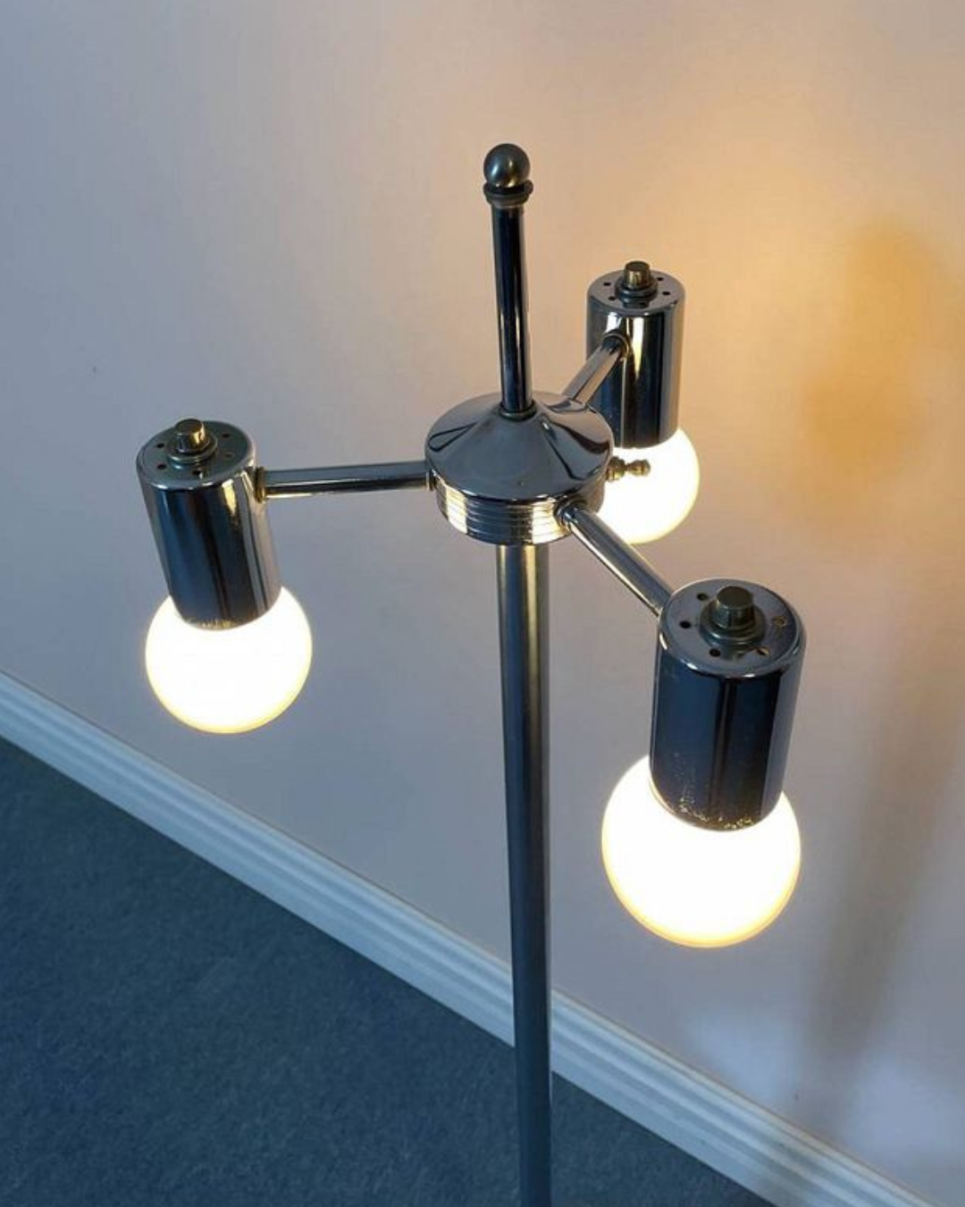 Atomic Chrome Floor Lamp