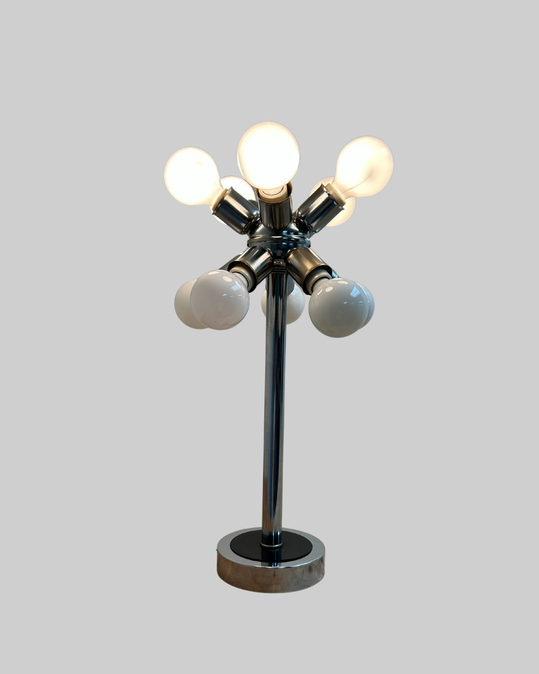 Atomic Chrome Table Lamp