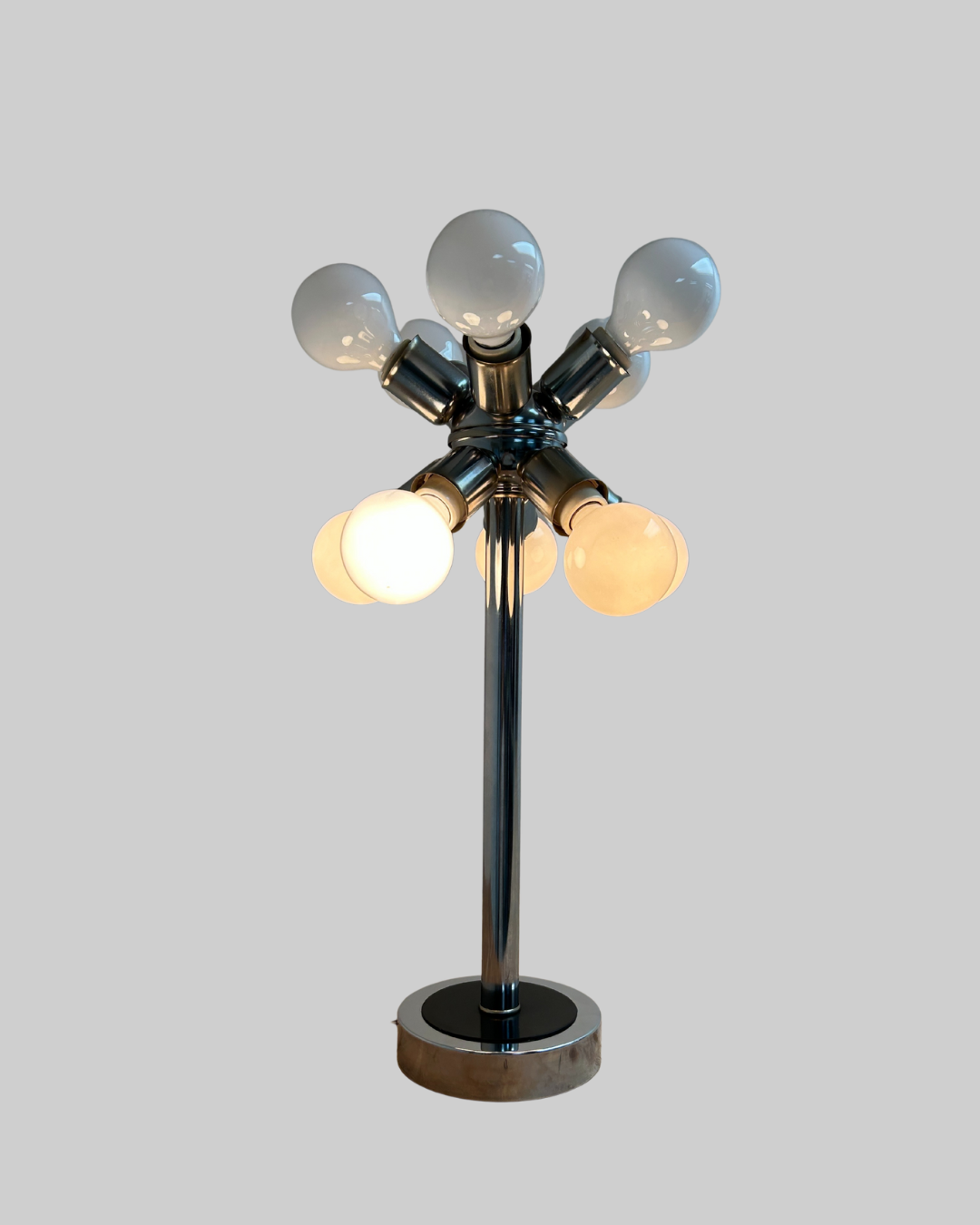 Atomic Chrome Table Lamp