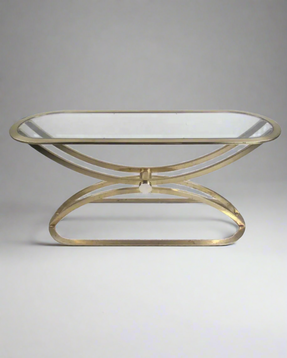 Aurum Arc Brass Console Table