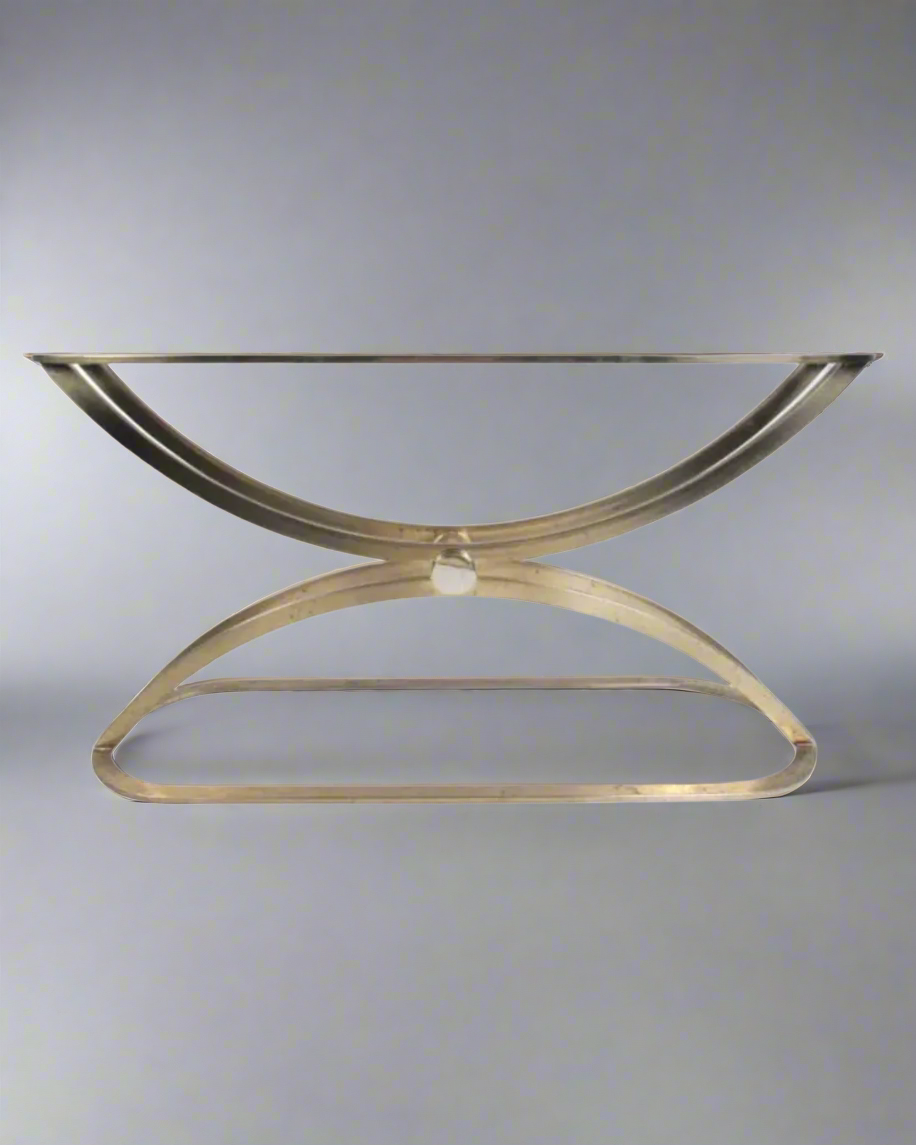 Aurum Arc Brass Console Table
