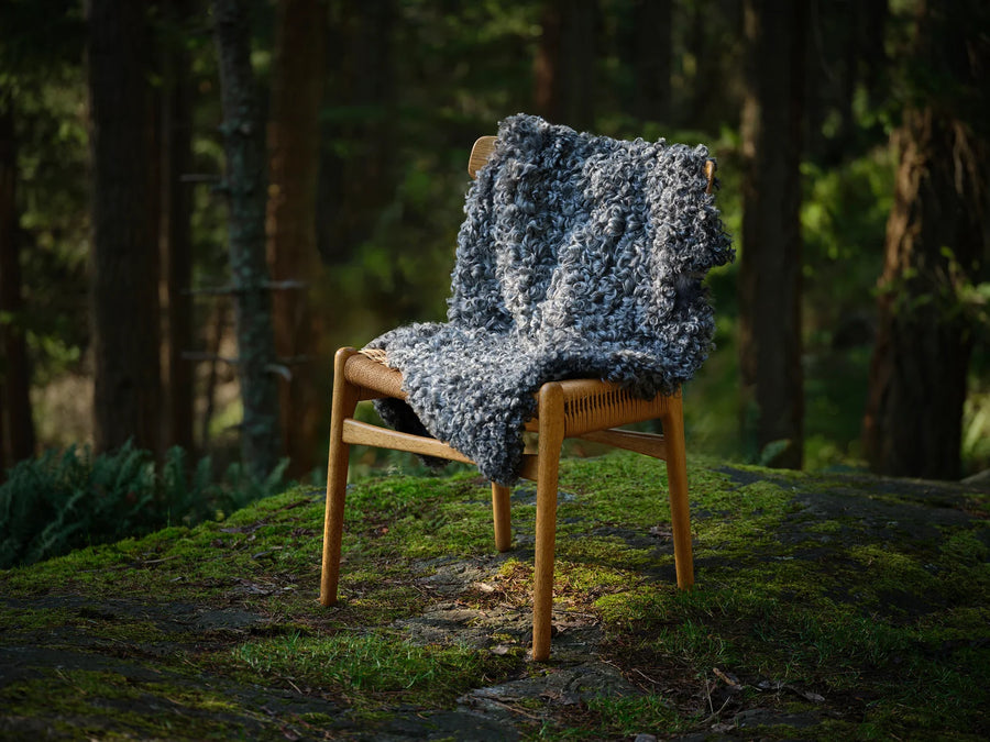 Gotland Long Wool Sheepskin, Grey