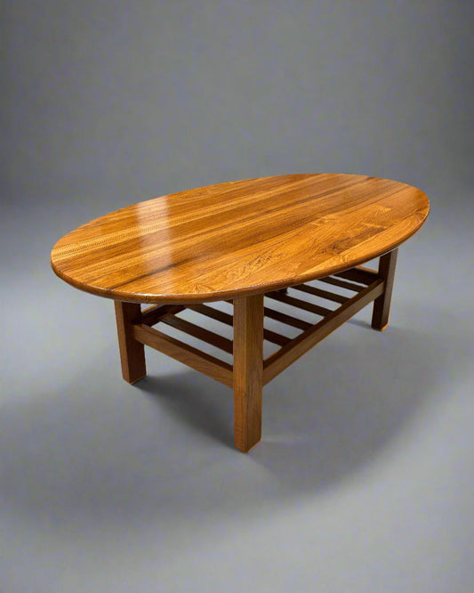 Haslev Oval Teak Coffee Table