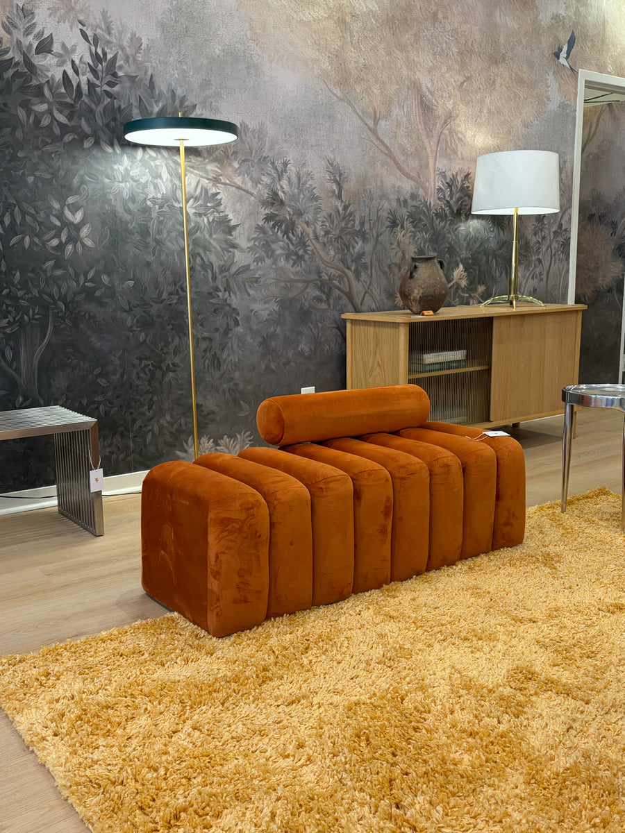 Orange Éclaire Bench