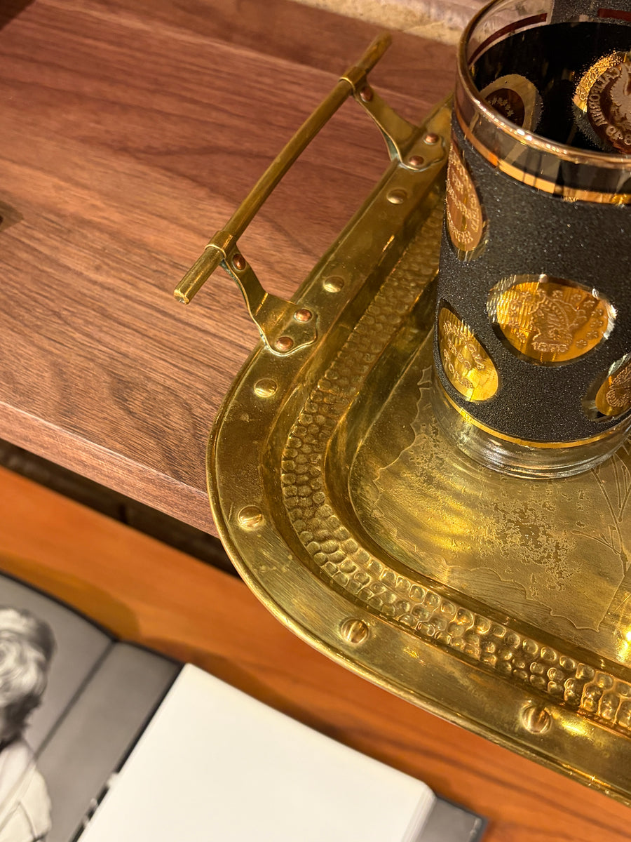 Golden Bamboo Serve Tray