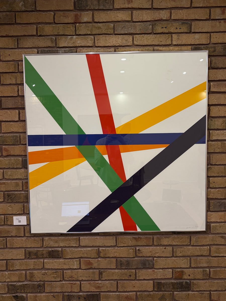 Geo Stripe Abstract Painting