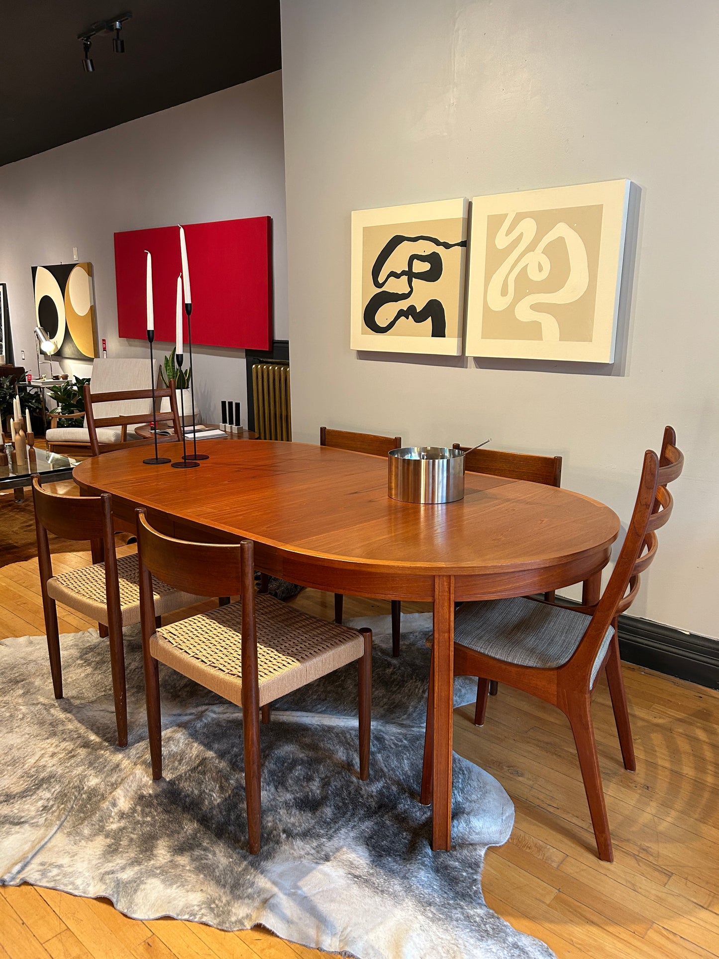 Falster Extendable Teak Round Dining Table