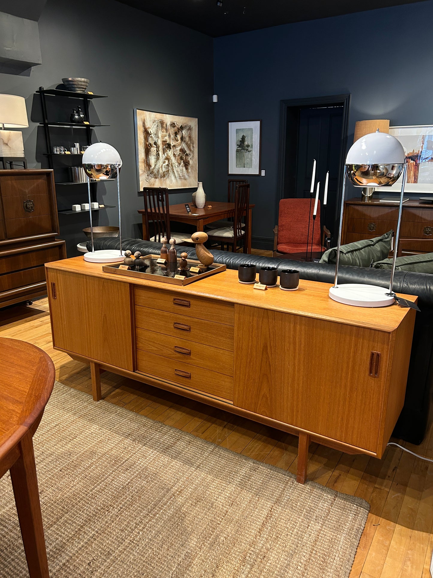 Nordic Light Teak Credenza Sideboard