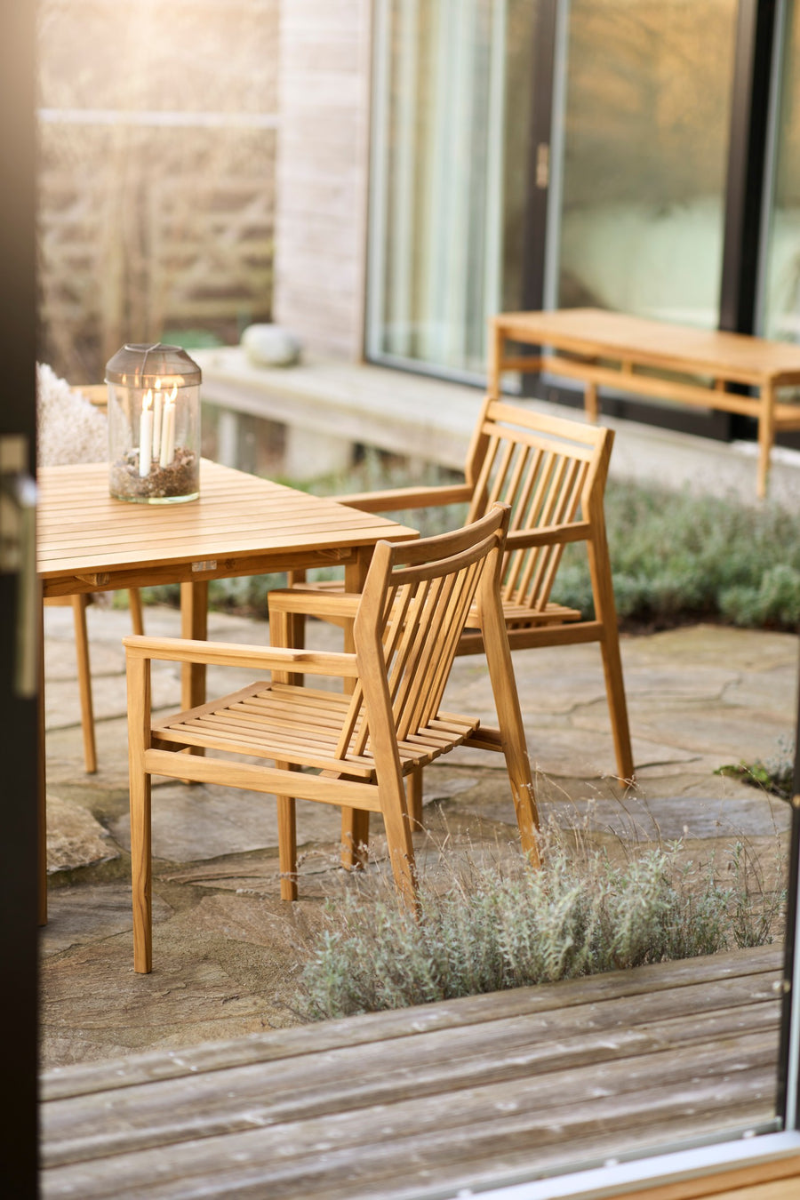 M3 Teak Small Garden Table
