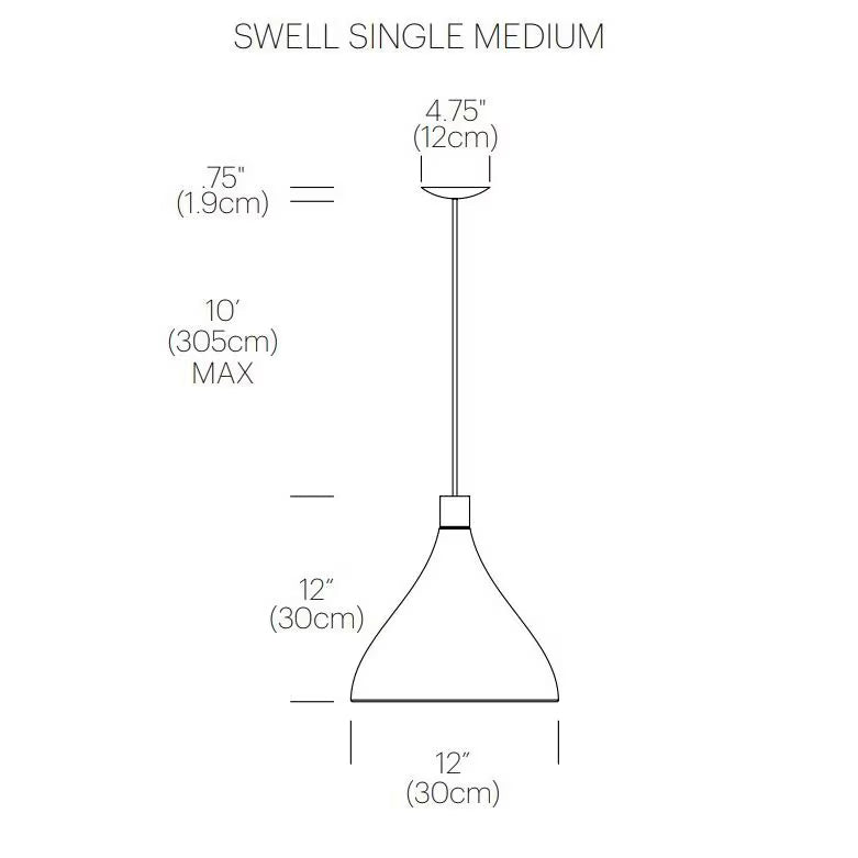 Swell Single Suspension Pendant