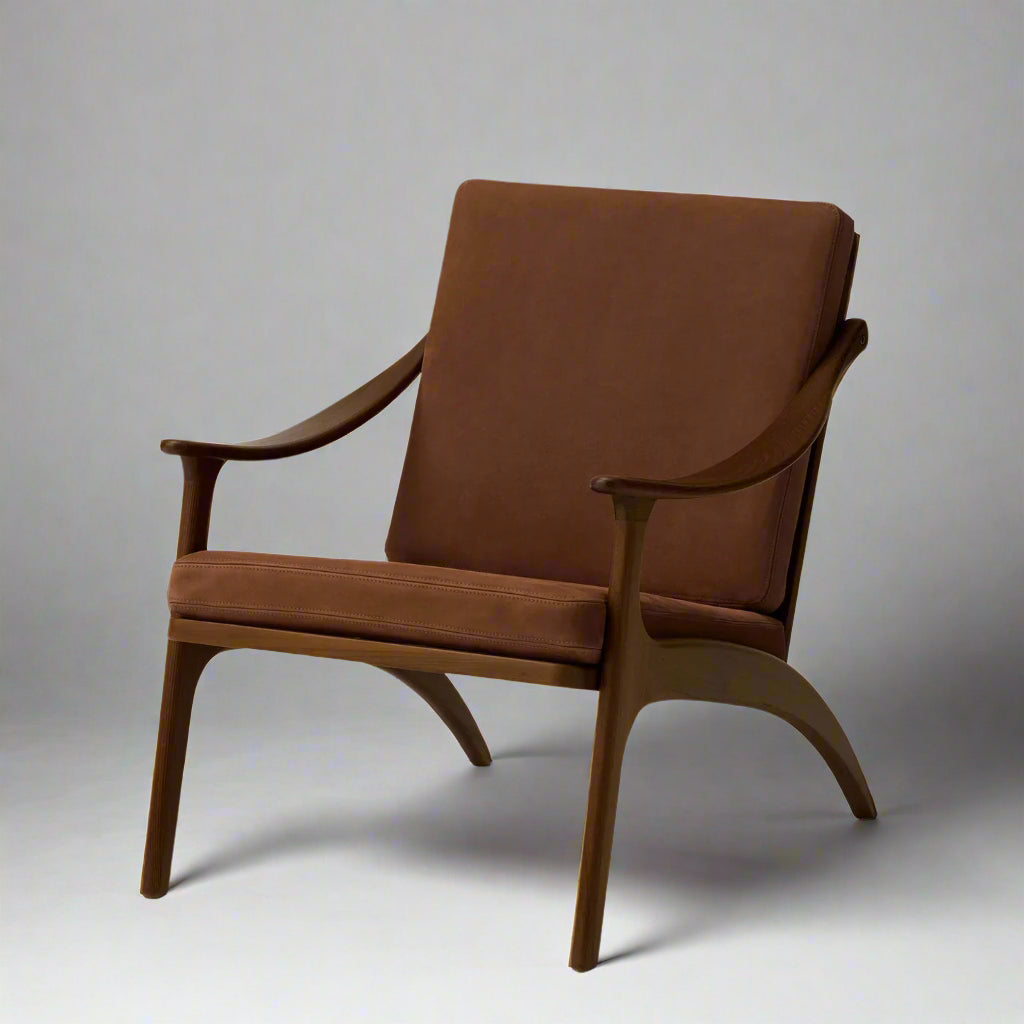 Arne Hovmand Olsen Lean Back Walnut Lounge Chair