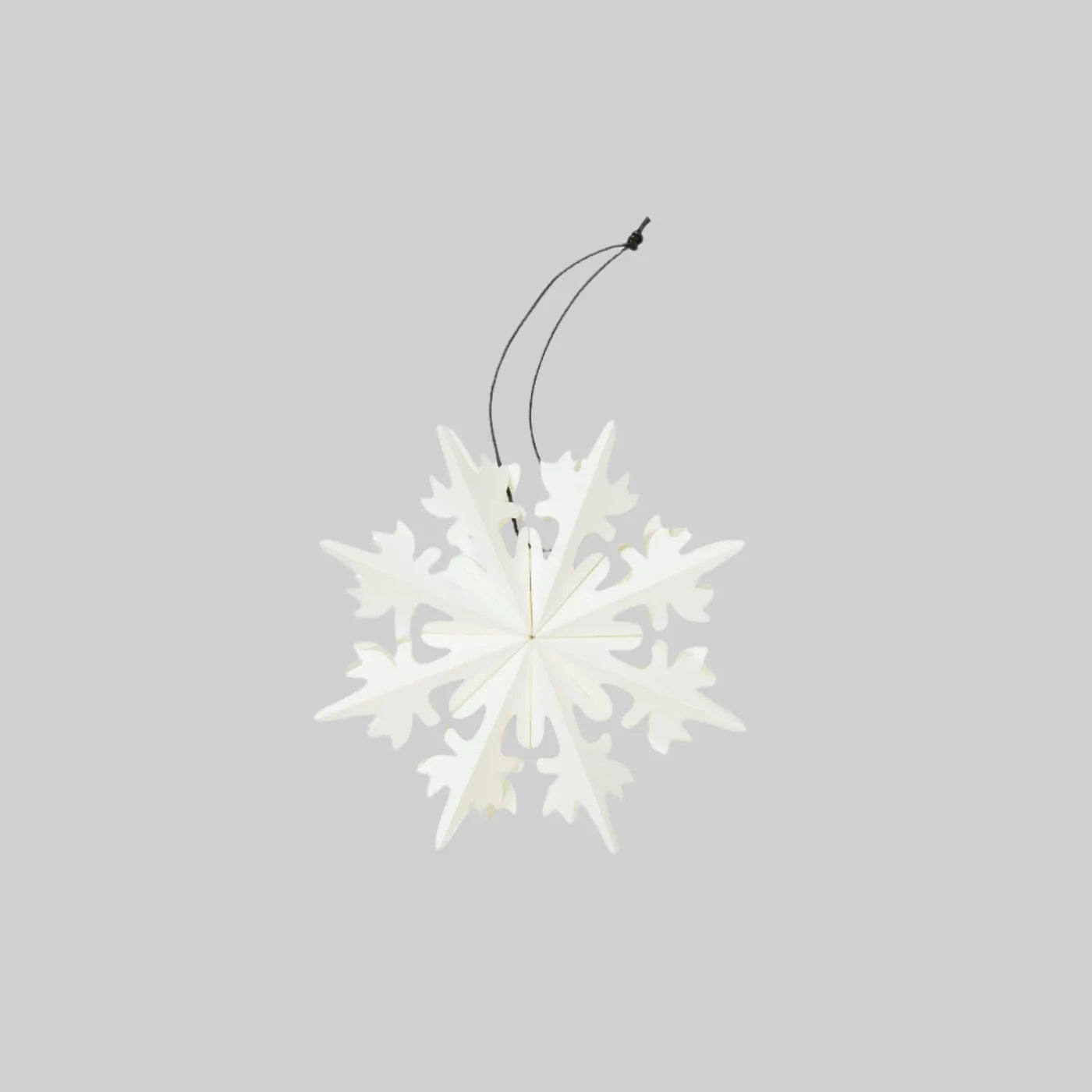 Holiday Snowflake Ornament, white (box of 6)