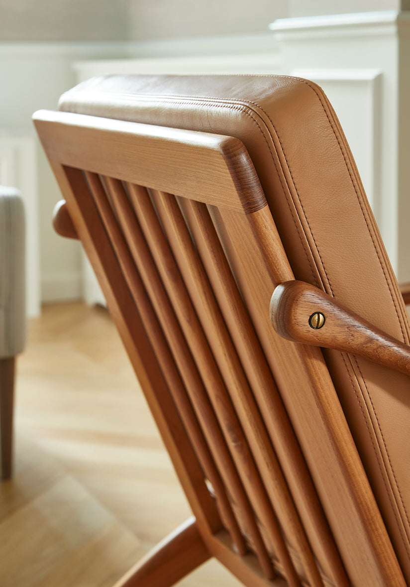 Arne Hovmand Olsen Lean Back Walnut Lounge Chair