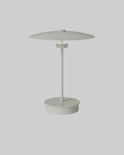 White table lamp on a white background