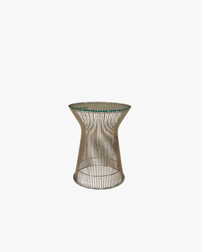 Barred Glass Side Table