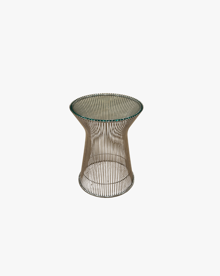 Barred Glass Side Table