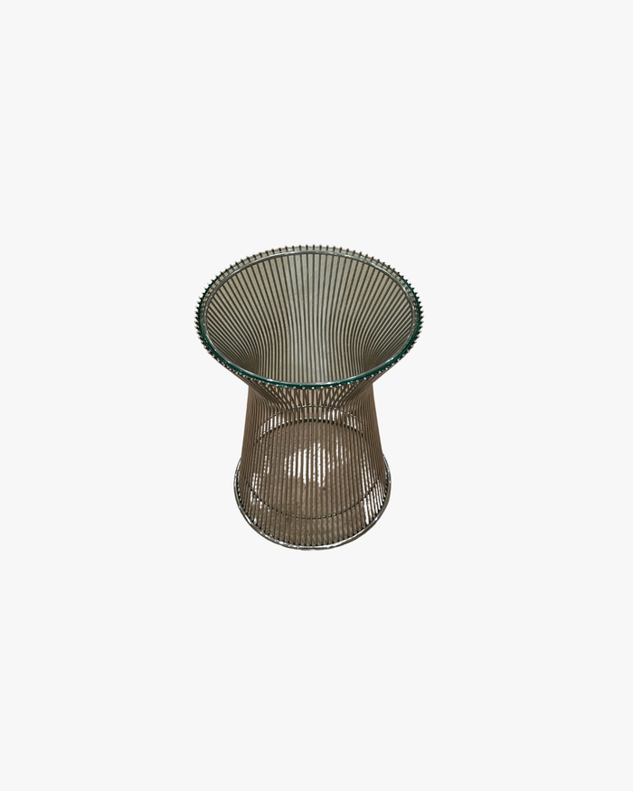 Barred Glass Side Table
