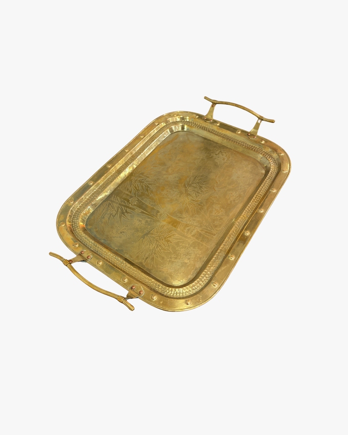 Golden Bamboo Serve Tray