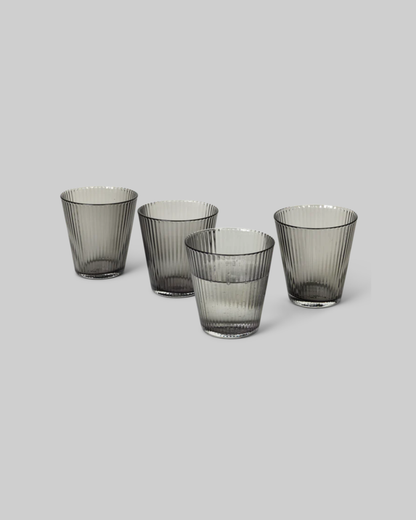Nouveau Smoked Tumblers (set of 4)