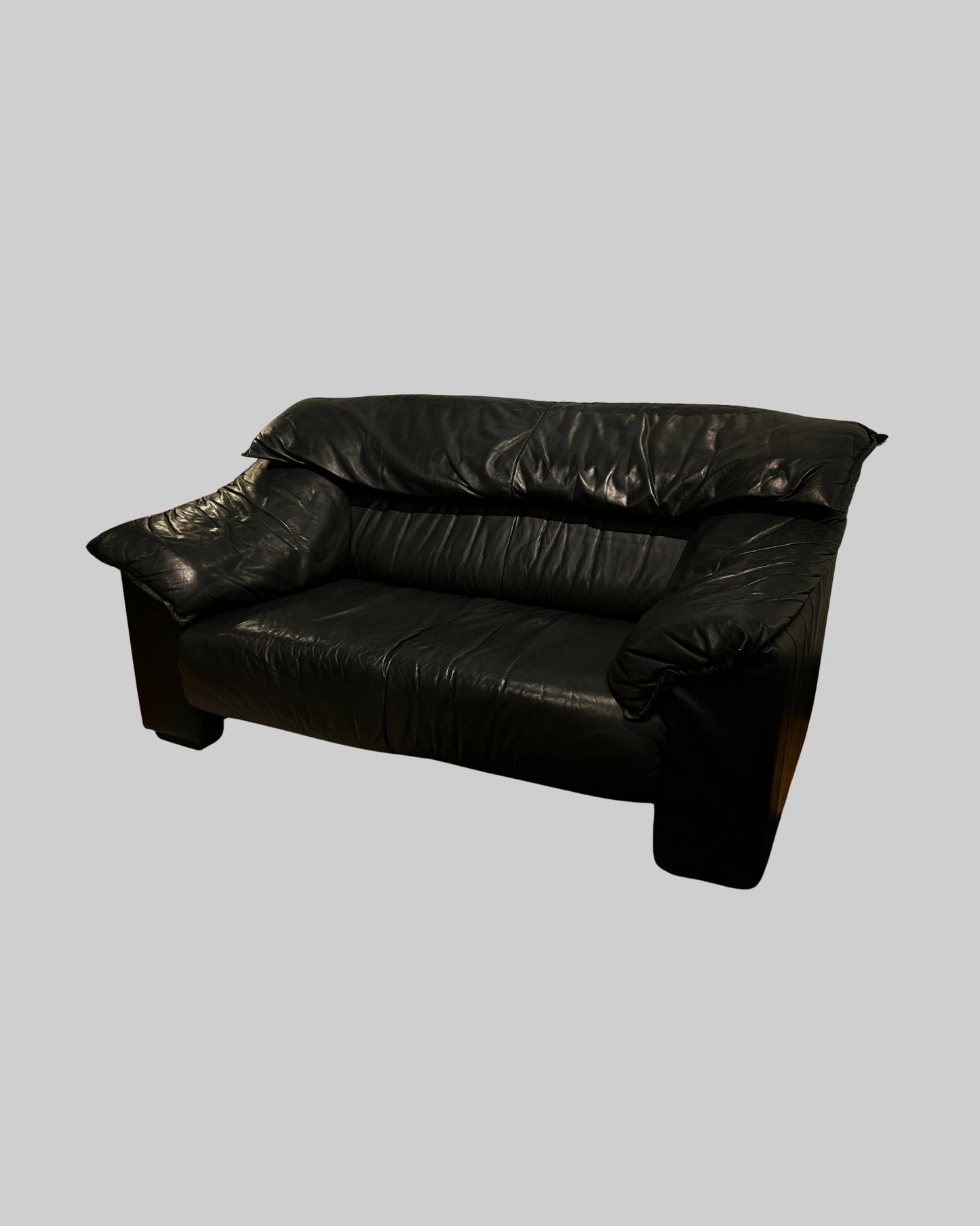 Frontier Leather Loveseat Sofa