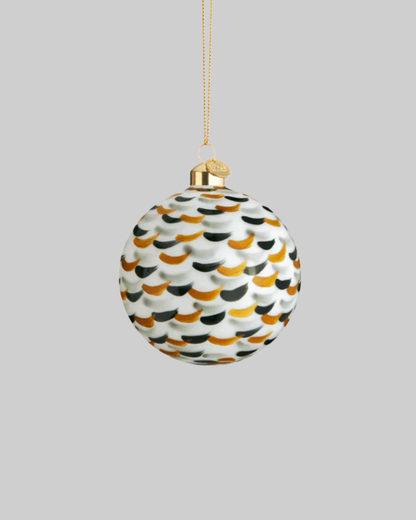 Holmegaard Bauble Holiday Ornament, green strokes (x1)