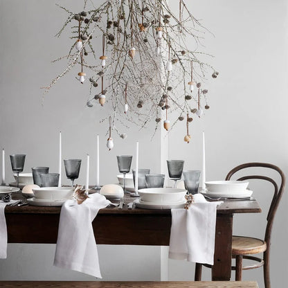 Nouveau Smoked Wine Glasses (pair)