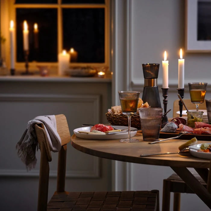 Nouveau Smoked Wine Glasses (pair)