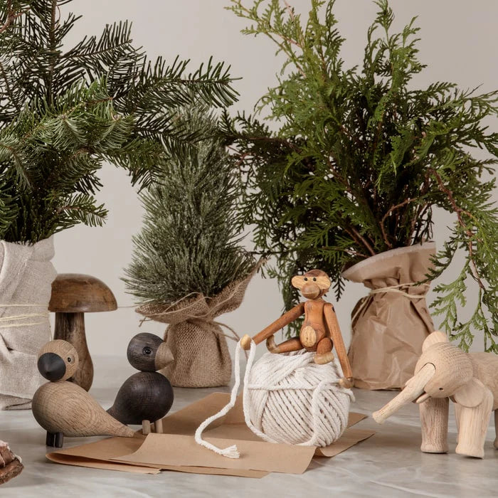 Kay Bojesen Lovebirds, oak/smoked oak, (pair)