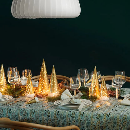 Nobili Gold Christmas Tree Tea-light Holder