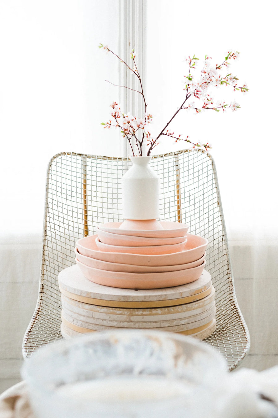 Tall Neck Stem Vase