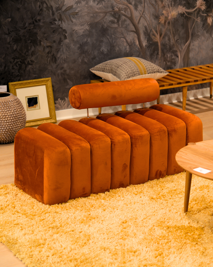 Orange Éclaire Bench
