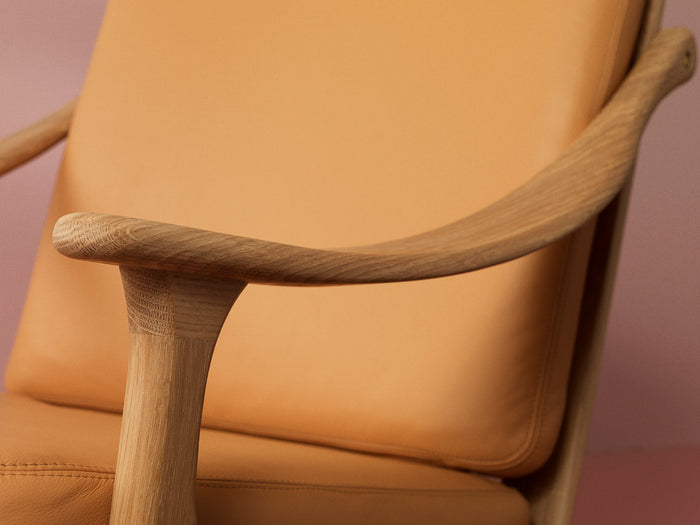 Arne Hovmand Olsen Lean Back Walnut Lounge Chair