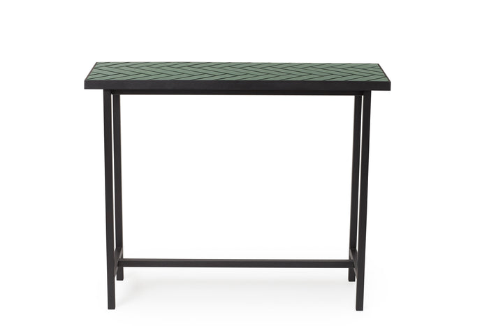 Herringbone Tile Console Table