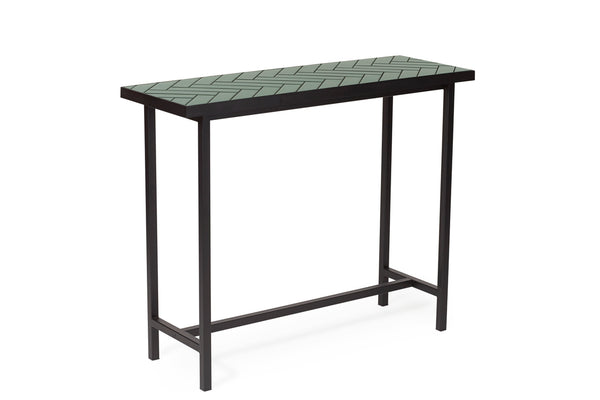 Herringbone Tile Console Table