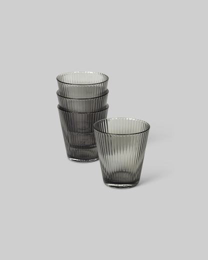 Nouveau Smoked Tumblers (set of 4)