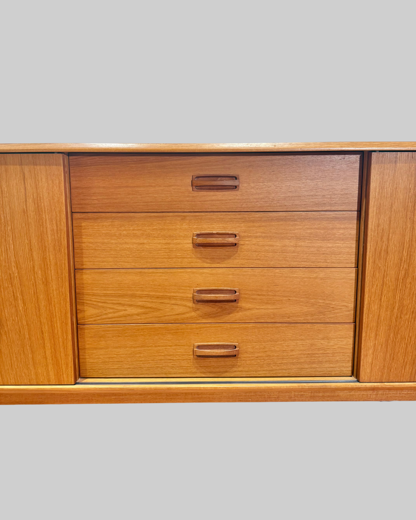 Nordic Light Teak Credenza Sideboard