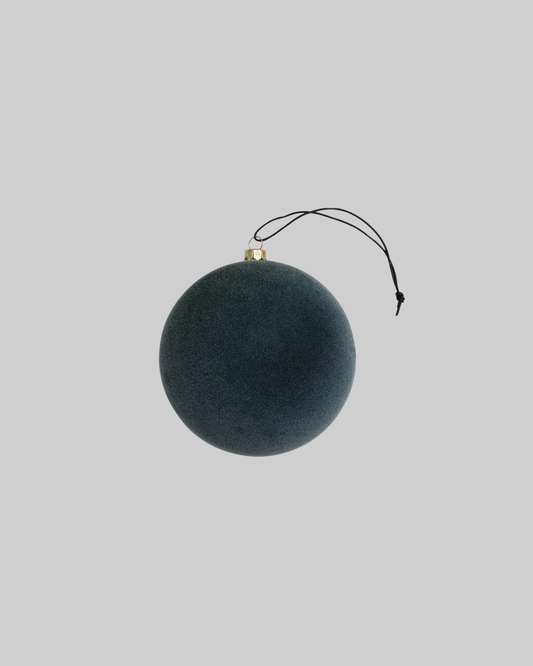 Velvet Holiday Ornament, pine green (x1)