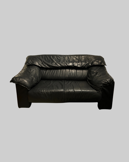 Frontier Leather Loveseat Sofa