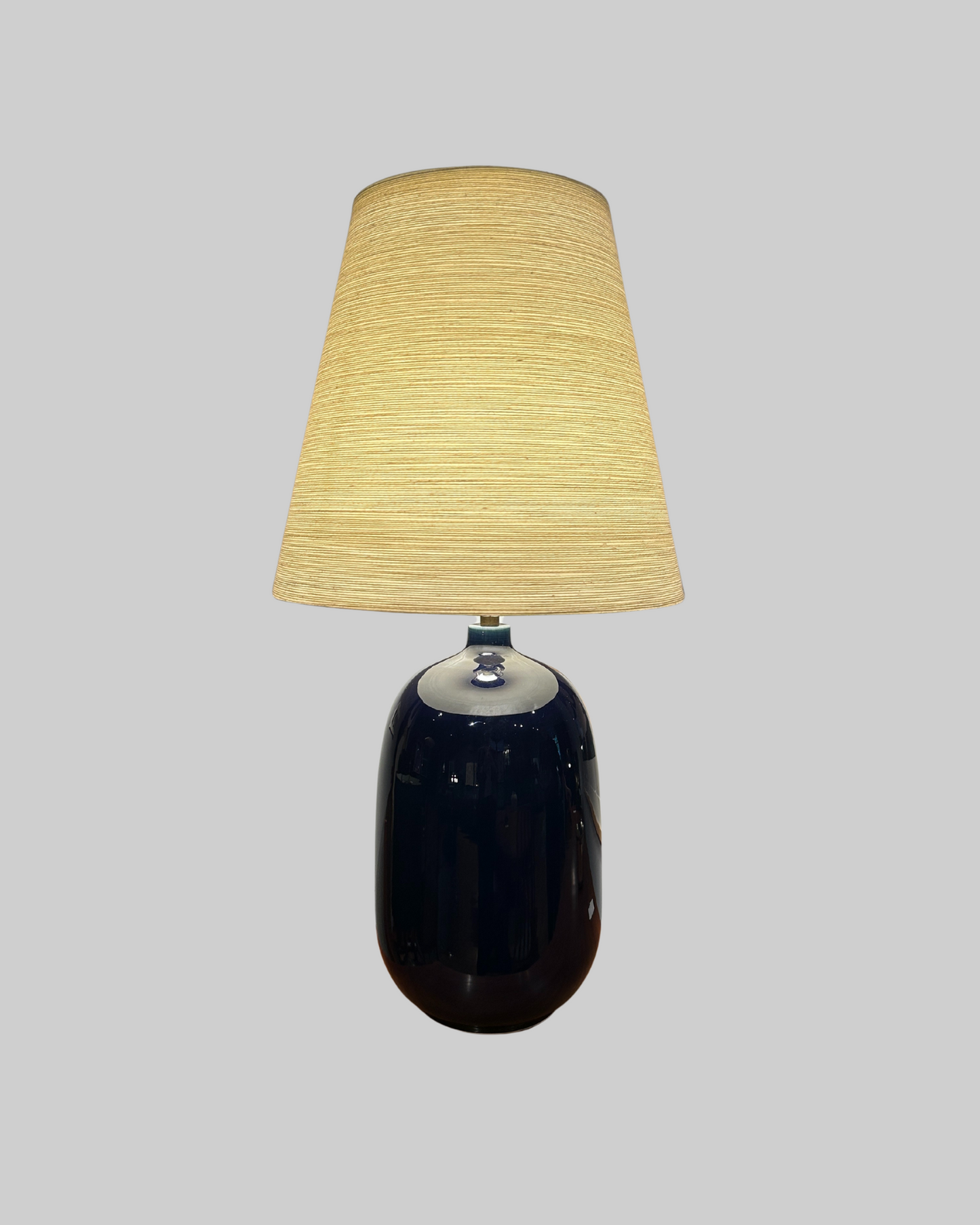 Lotte Night-Blue Ceramic Lamp