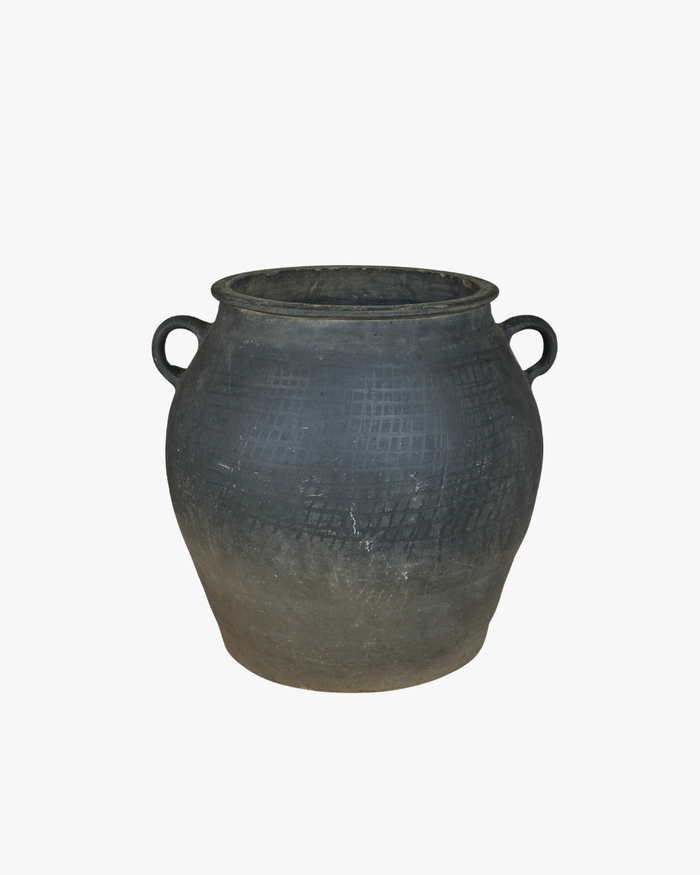 Charcoal Loop Handle Pot