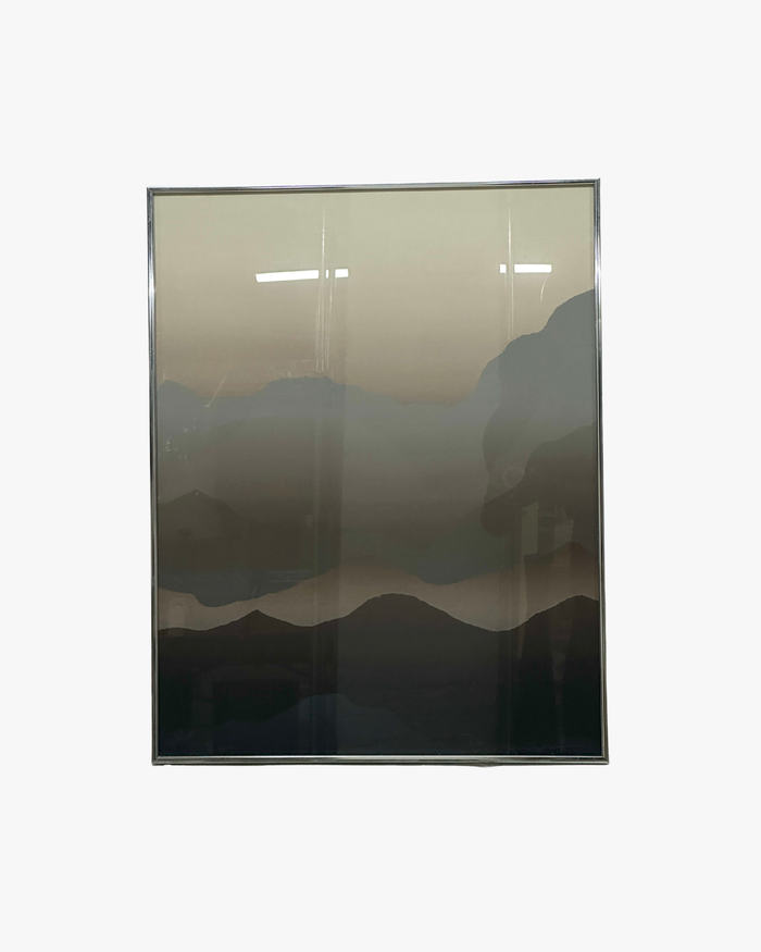 Misty Mountain - Abstract Landscape Series, Set of 3