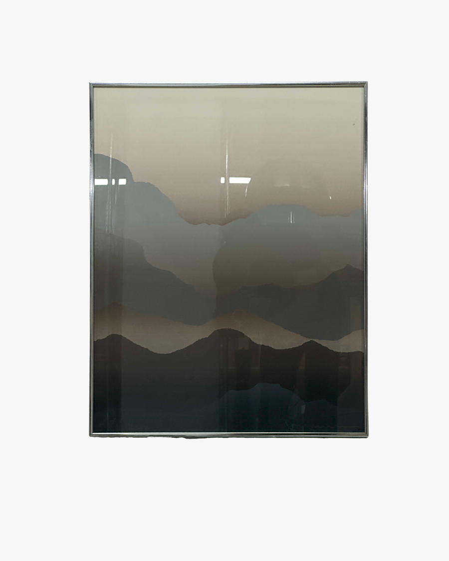 Misty Mountain - Abstract Landscape Series, Set of 3
