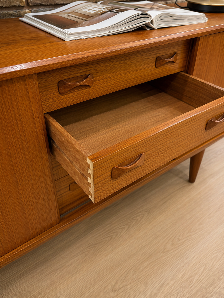Mid-Century Teak Sideboard Credenza