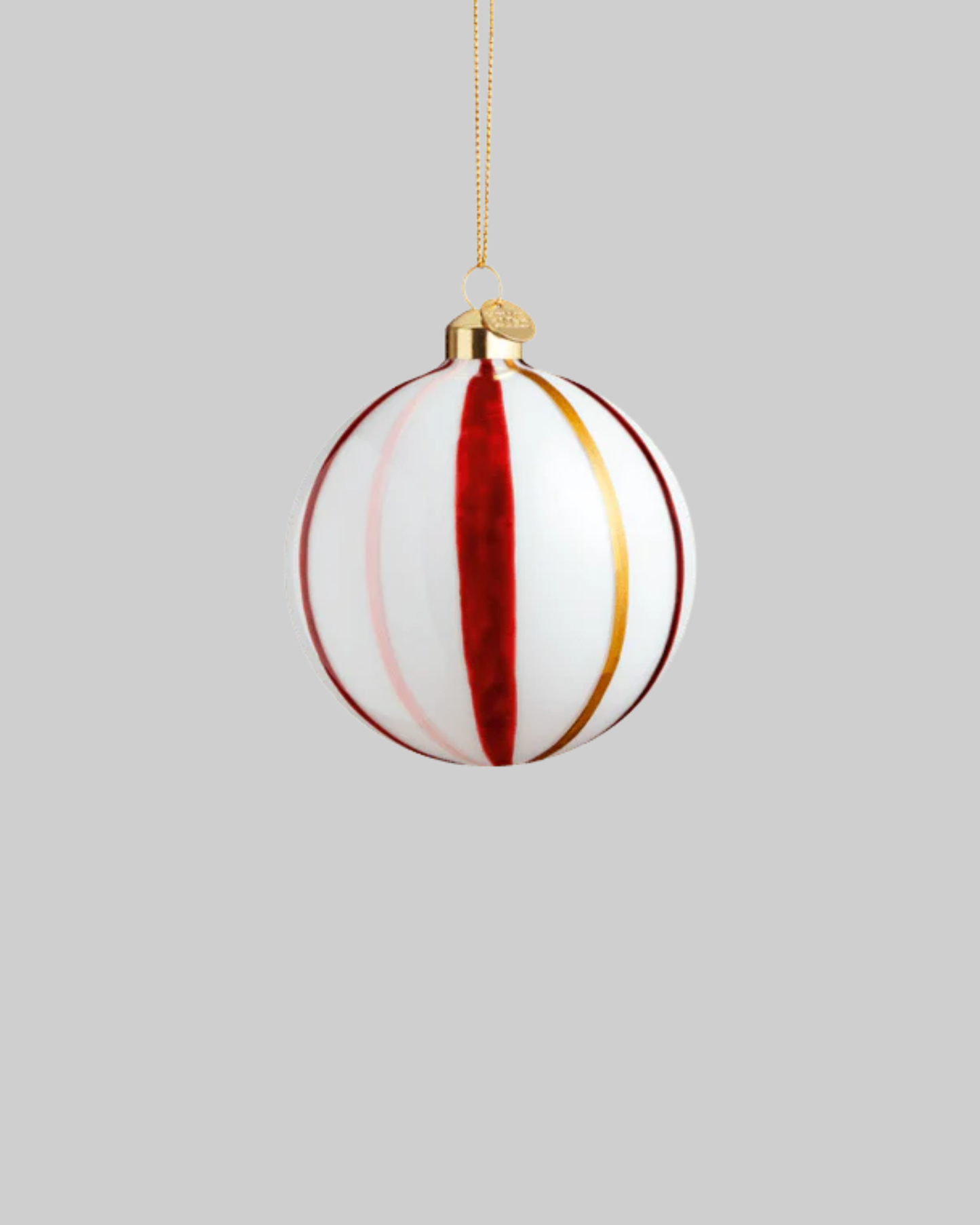 Holmegaard Bauble Holiday Ornament, red stripe (x1)