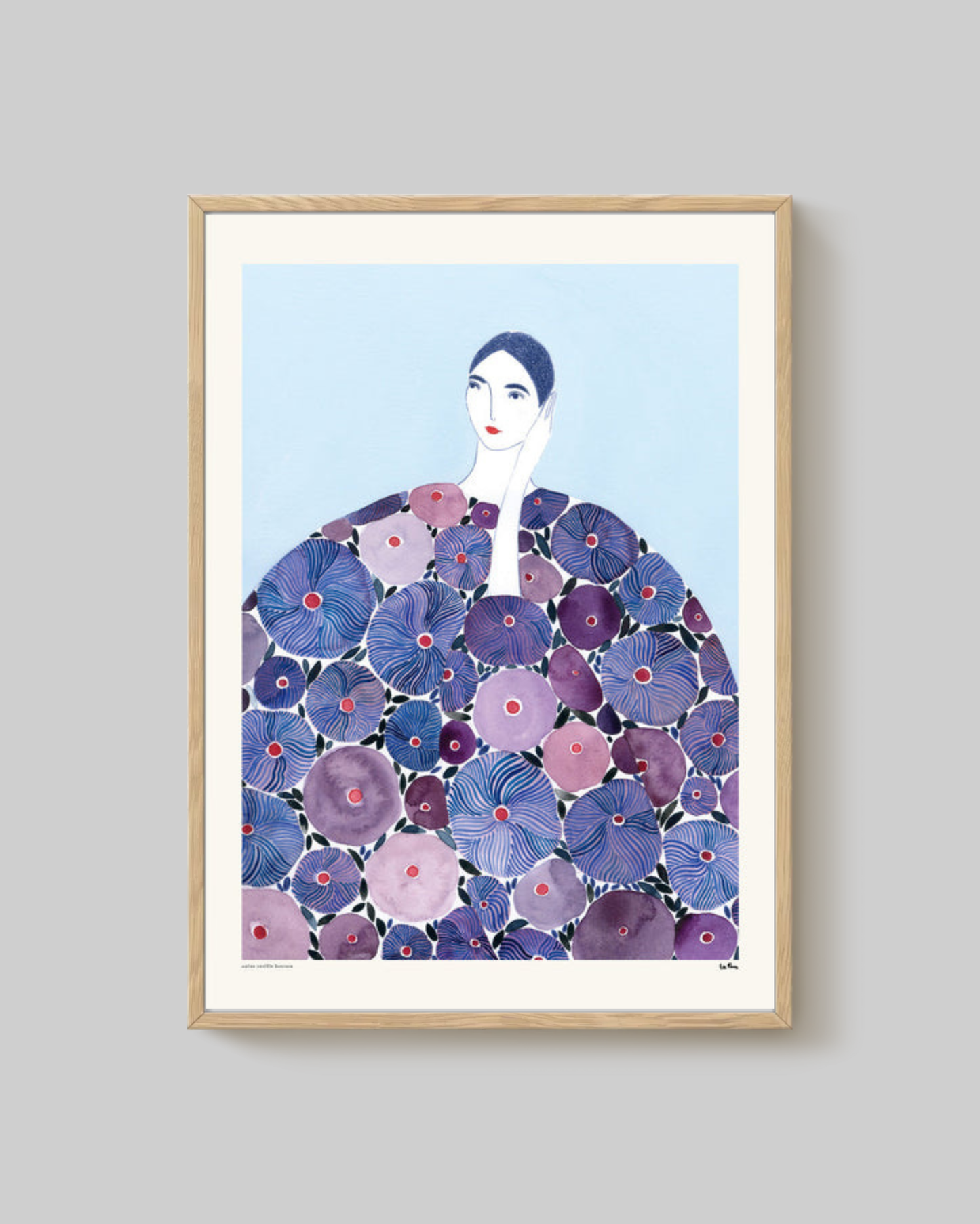 'Lady in Purple' Art Print
