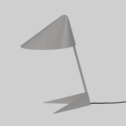 Modern gray desk lamp on a white background